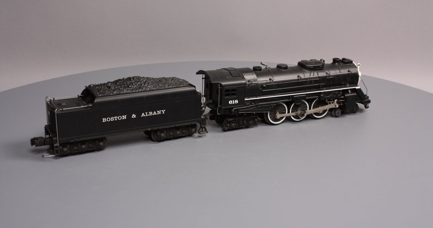 Lionel 6-18042 O Gauge B&A Hudson 4-6-4 Steam Locomotive & Tender #618 w/RS II LN/Box