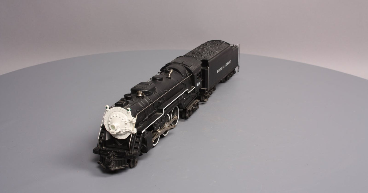 Lionel 6-18042 O Gauge B&A Hudson 4-6-4 Steam Locomotive & Tender #618 w/RS II LN/Box