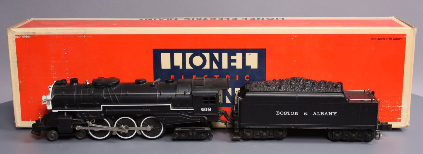 Lionel 6-18042 O Gauge B&A Hudson 4-6-4 Steam Locomotive & Tender #618 w/RS II LN/Box