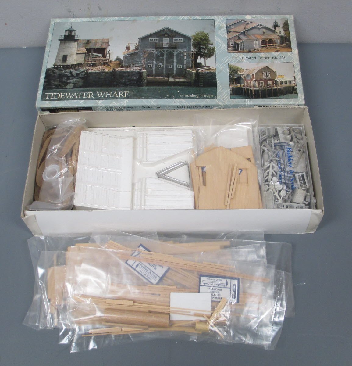 Builders-in-Scale 9 HO Scale Tidewater Wharf Limited Edition Building Kit LN/Box