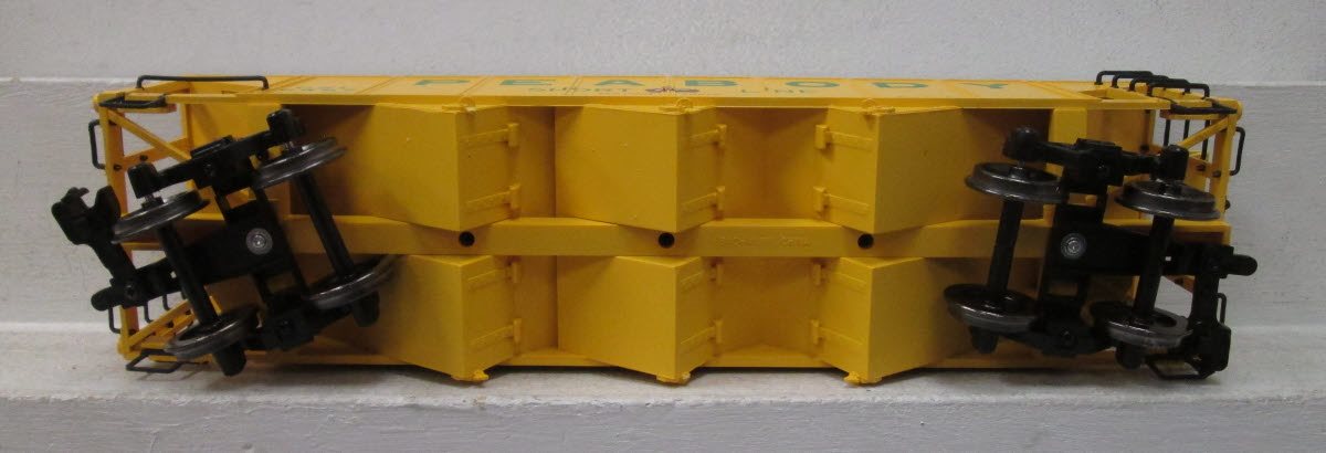 Bachmann 98229 G Scale Peabody 3-Bay Hopper w/ Coal Load (Metal Wheels) EX/Box