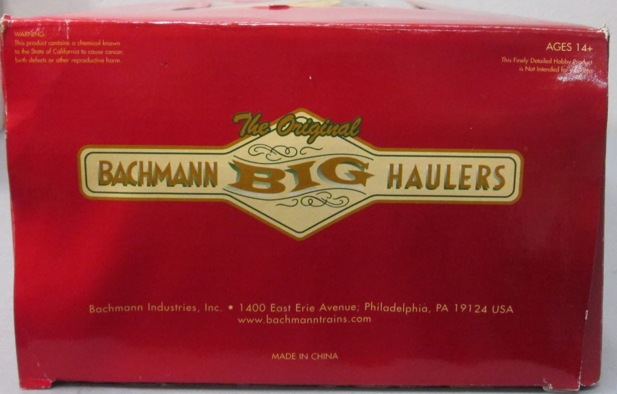 Bachmann 98229 G Scale Peabody 3-Bay Hopper w/ Coal Load (Metal Wheels) EX/Box
