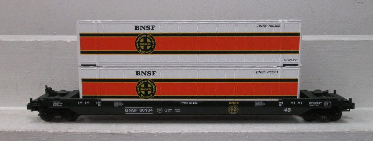 MTH 20-95008 O BNSF Husky Stack Car #60102 LN/Box