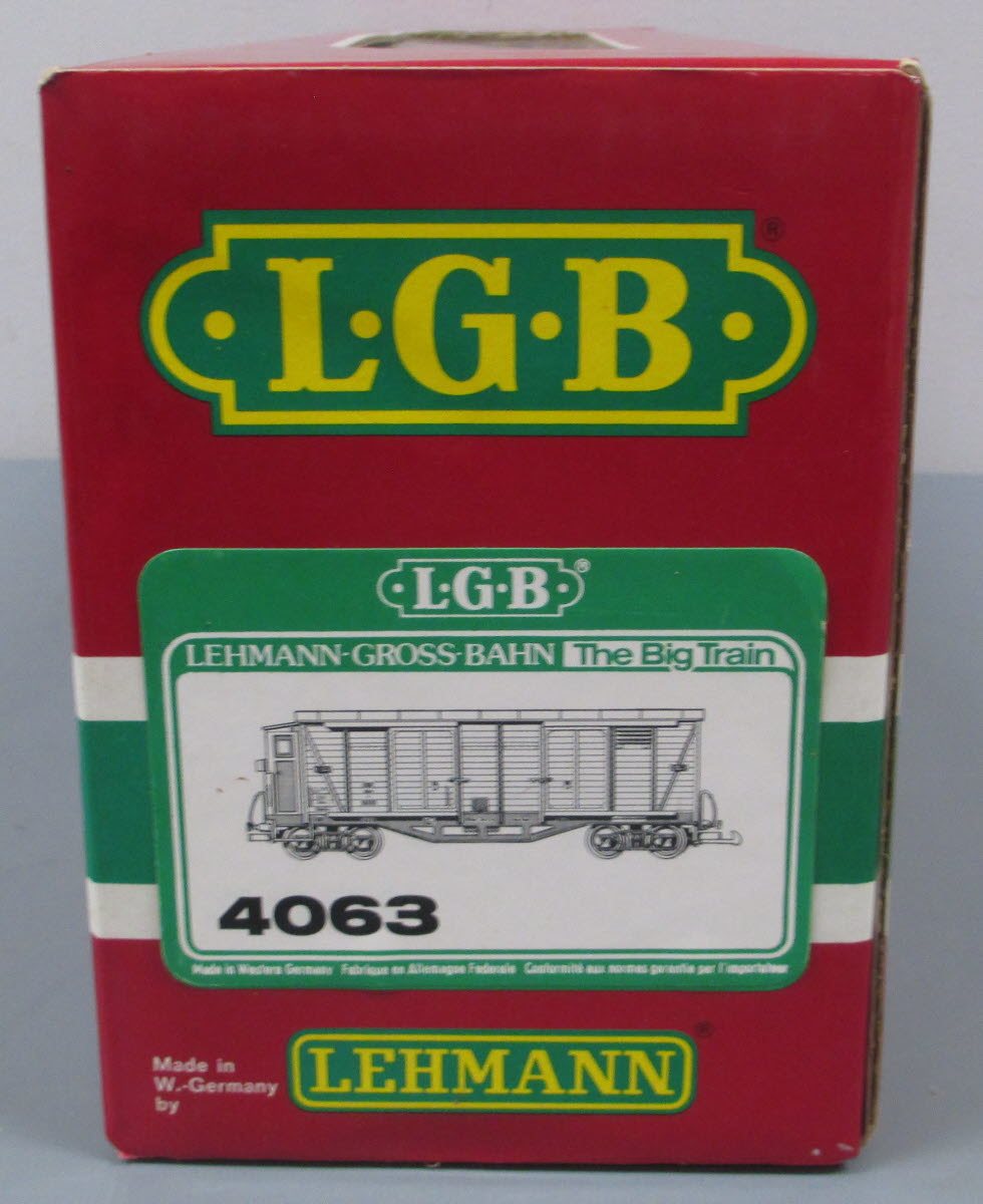 LGB 4063 G Scale DBB Double Door Boxcar #16818 LN/Box