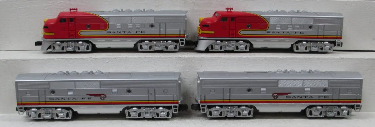 Lionel 6-21786 O Gauge Santa Fe ABBA F3 Diesel Passenger Train Set EX/Box
