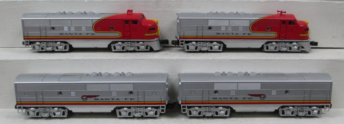 Lionel 6-21786 O Gauge Santa Fe ABBA F3 Diesel Passenger Train Set EX/Box