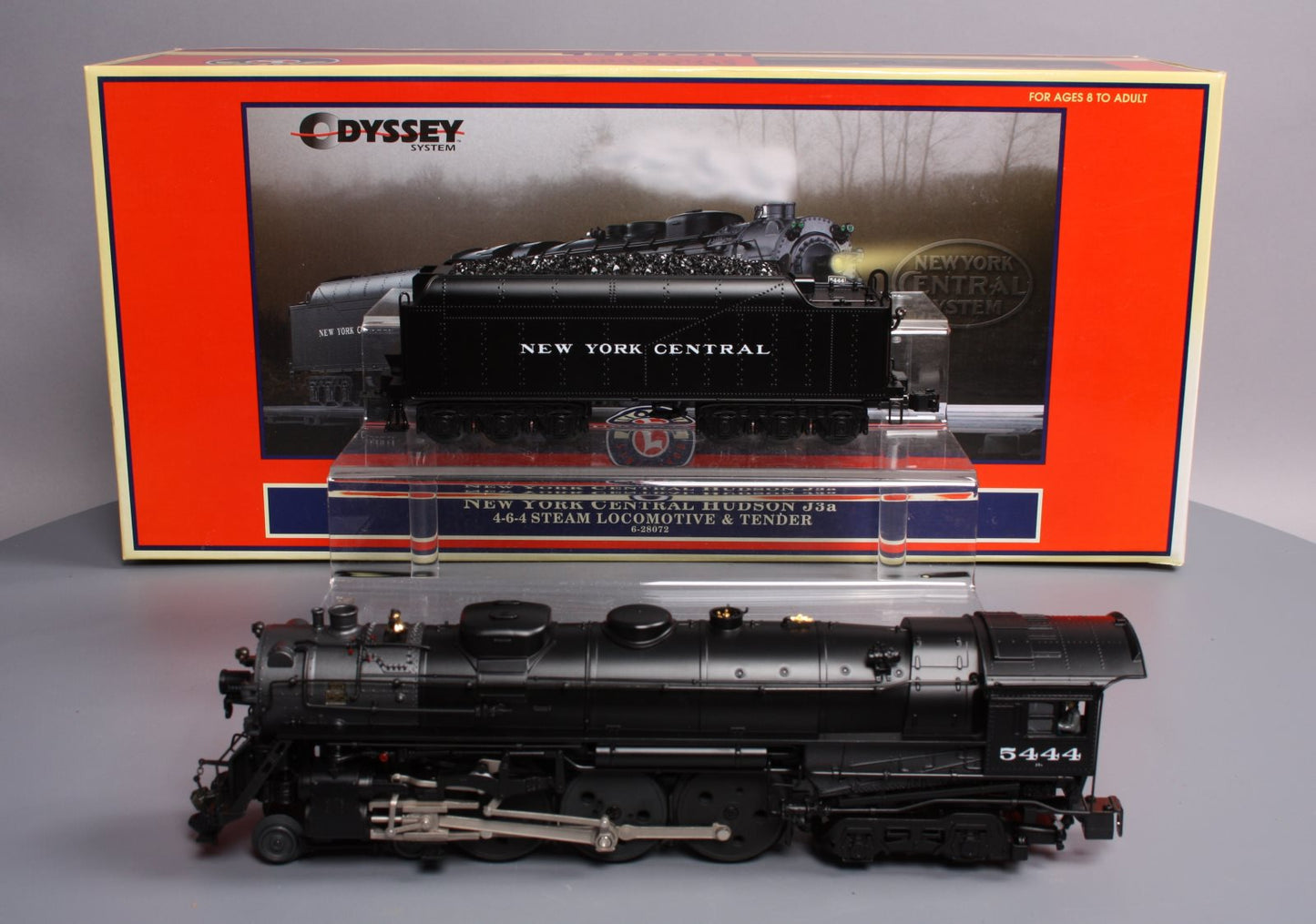 Lionel 6-28072 O NYC 4-6-4 Hudson J-3a Steam Loco & Tender #5444 with TMCC LN/Box