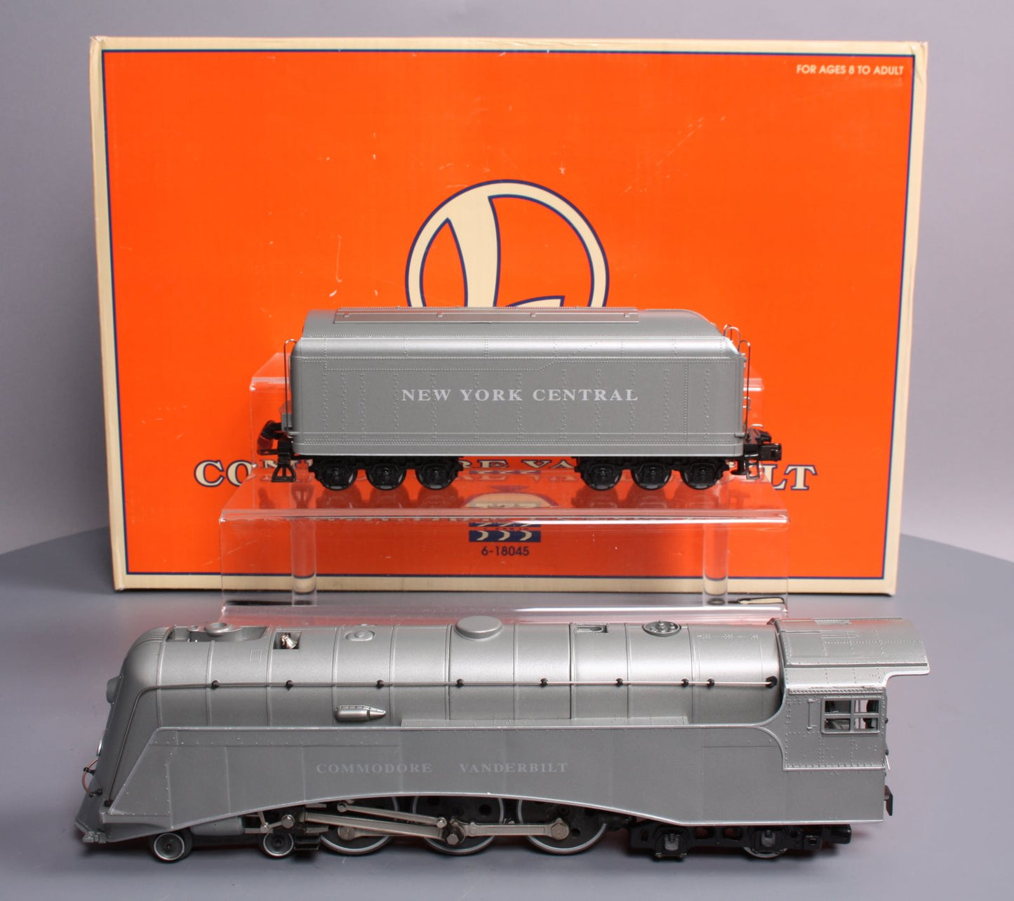 Lionel 6-18045 O Gauge NYC Commodore Vanderbilt 4-6-4 Steam Locomotive & Tender LN/Box