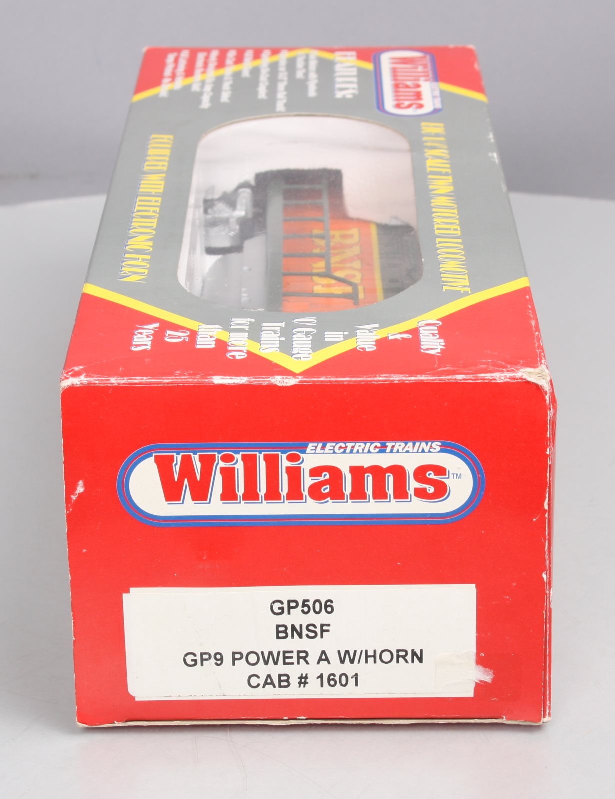 Williams GP506 O Gauge BNSF GP9 Powered Diesel #1601 EX/Box