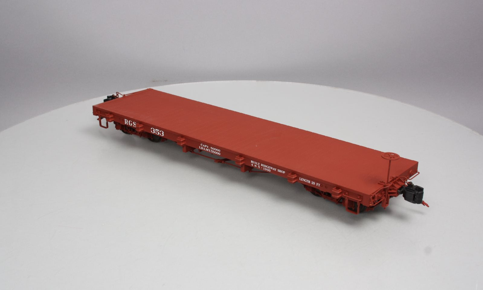 AMS AM31-360 1:20.3 Scale RGS Narrow Gauge Flat Cars #353 LN/Box
