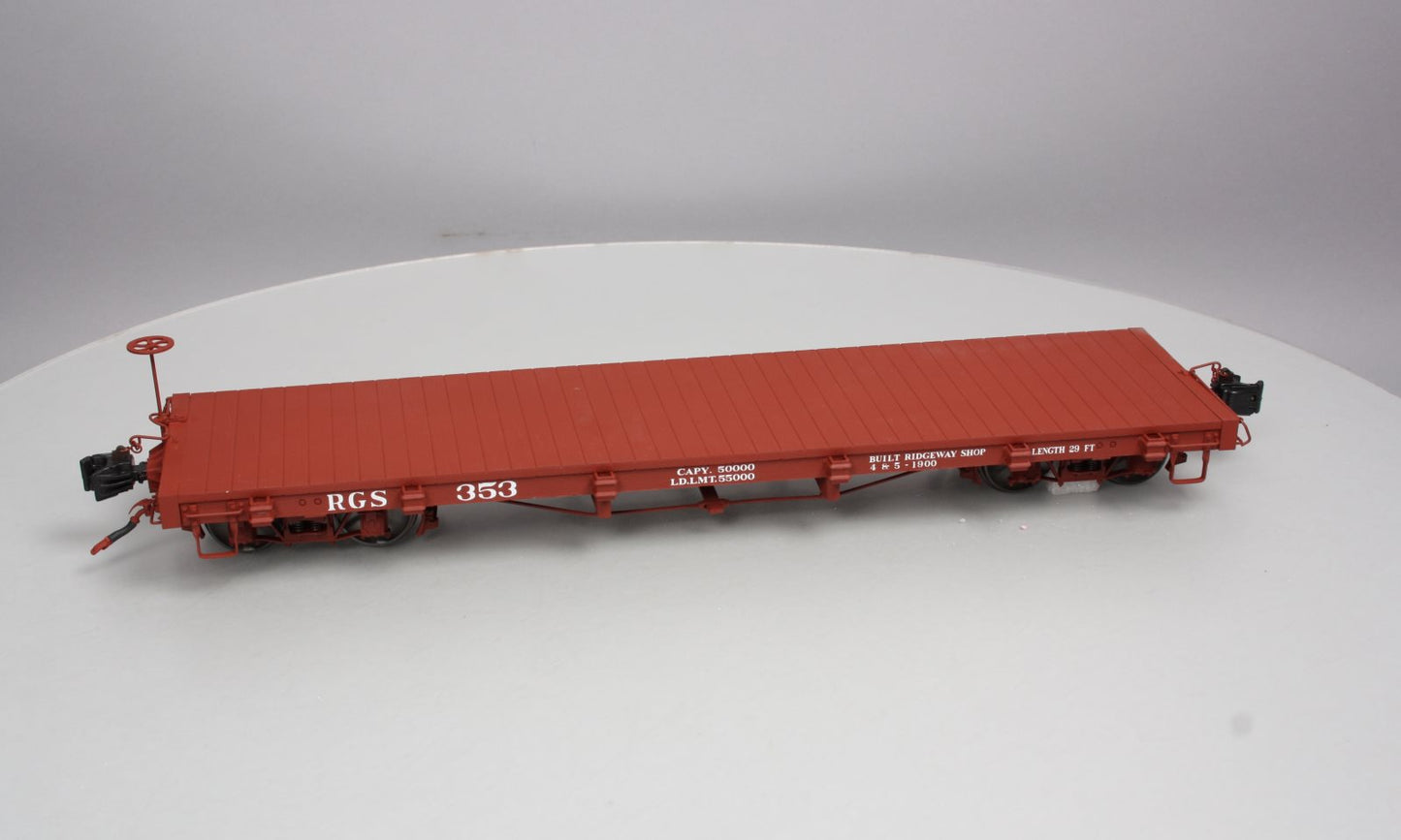 AMS AM31-360 1:20.3 Scale RGS Narrow Gauge Flat Cars #353 LN/Box