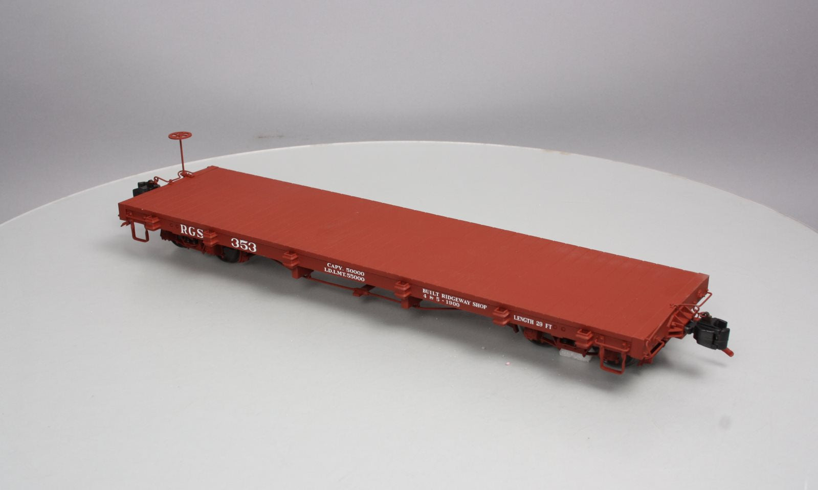 AMS AM31-360 1:20.3 Scale RGS Narrow Gauge Flat Cars #353 LN/Box