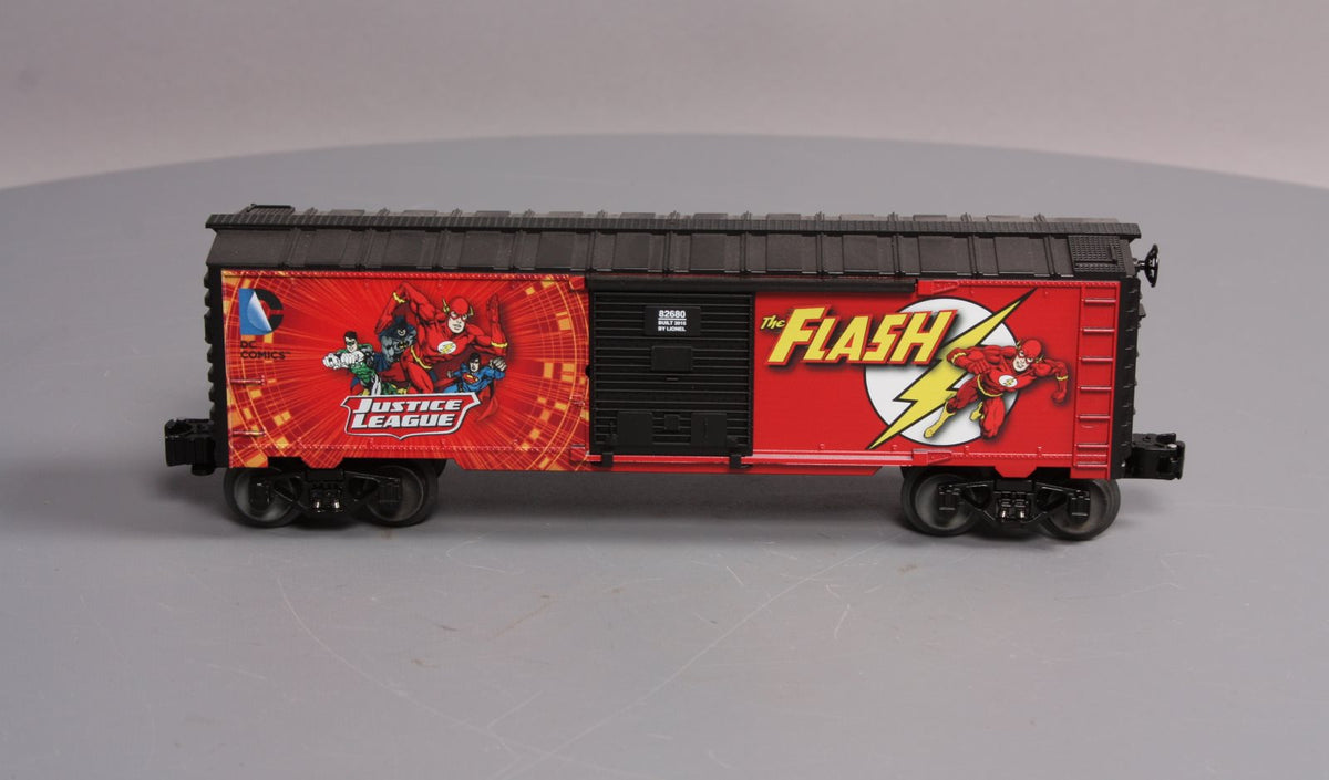 Lionel 6-82680 O Scale Justice League - Flash Boxcar NIB