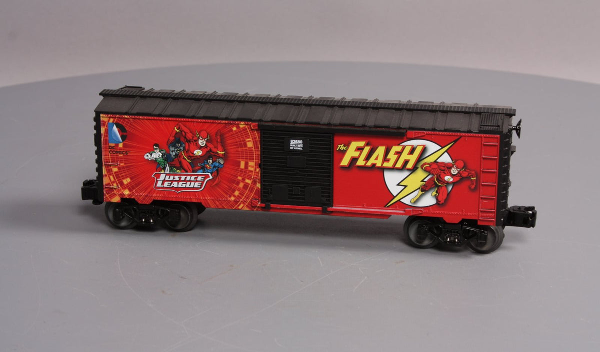 Lionel 6-82680 O Scale Justice League - Flash Boxcar NIB