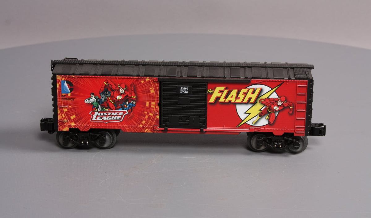 Lionel 6-82680 O Scale Justice League - Flash Boxcar NIB