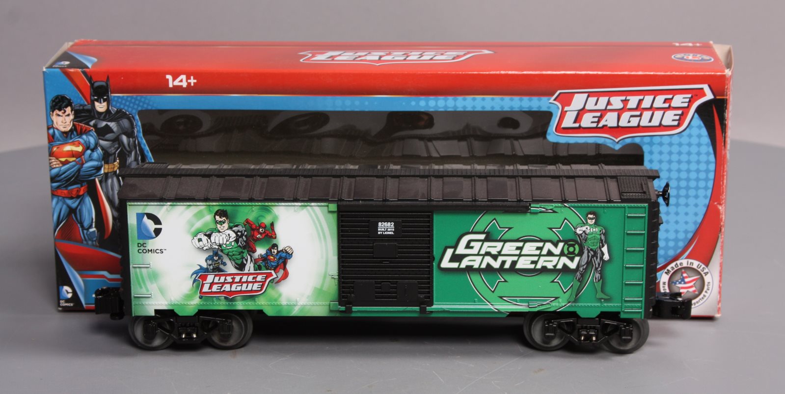 Lionel 6-82682 O Gauge DC Comics Justice League Green Lantern Boxcar EX/Box