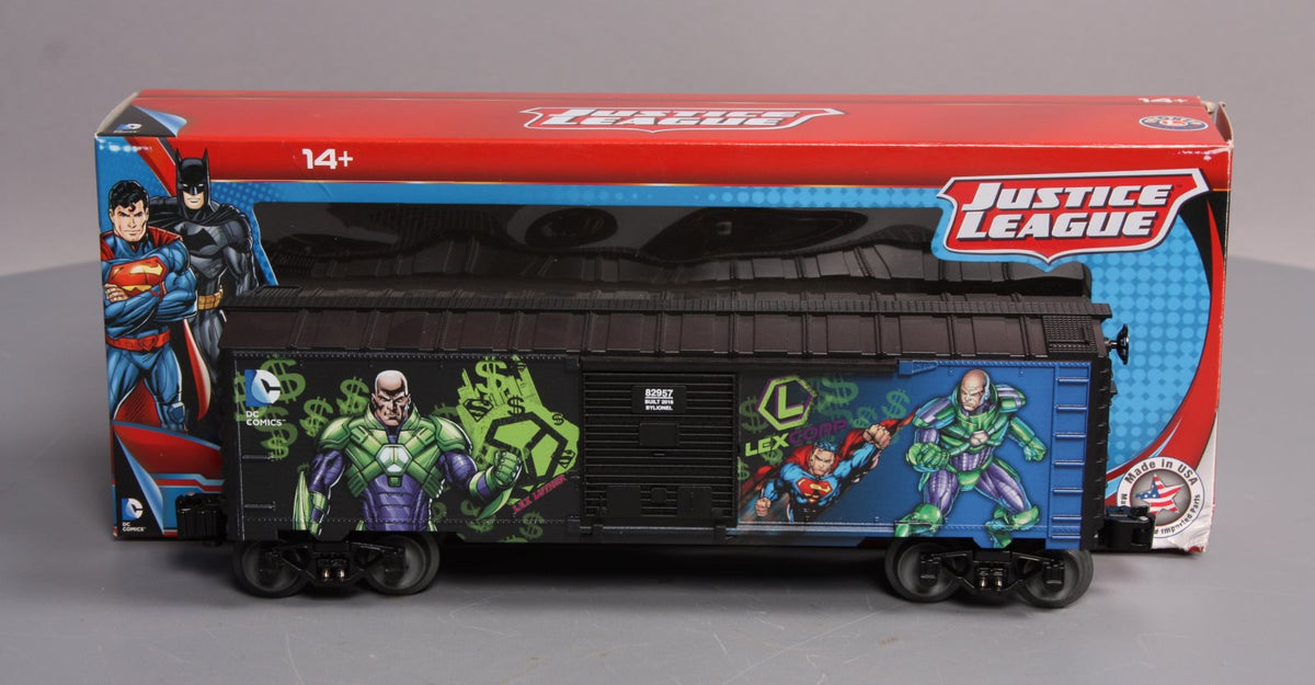 Lionel 6-82957 O Gauge Justice League Lex Luthor Boxcar NIB