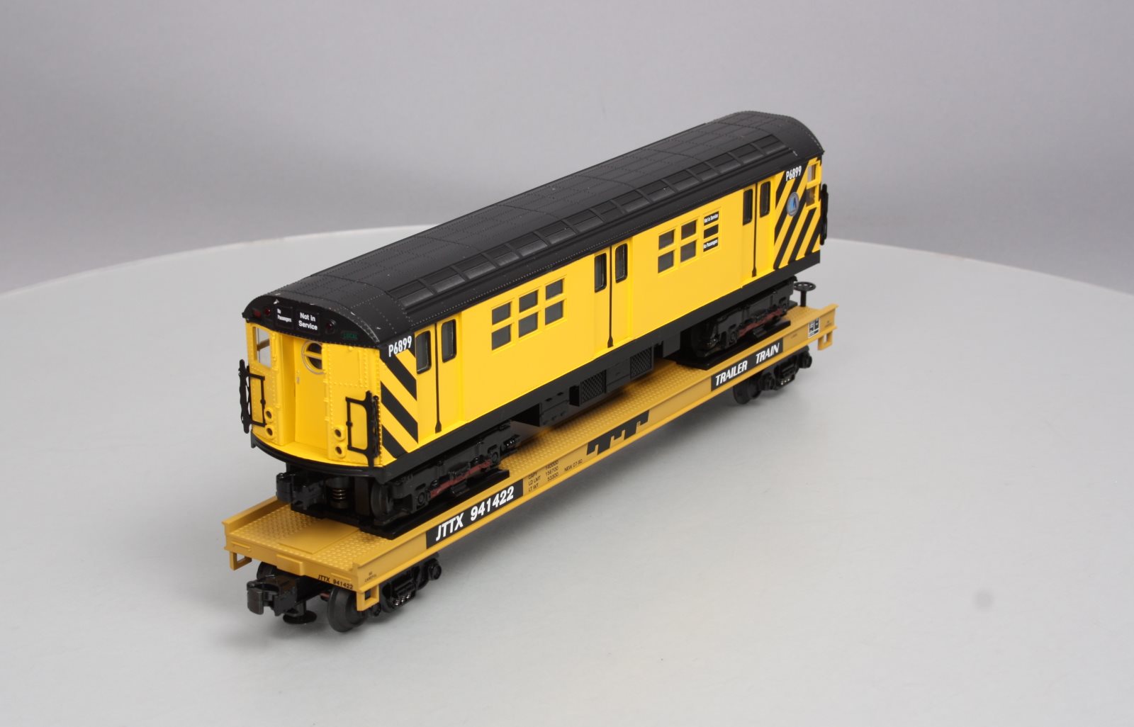 MTH 20-98365 O Gauge MTA Flatcar #941422 with R-17 Subway Car LN/Box
