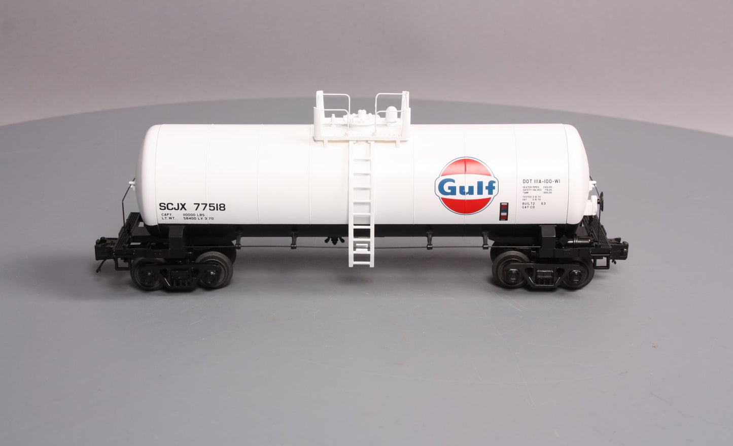 MTH 20-96235 O Gauge Gulf Tank Car #77518 LN/Box