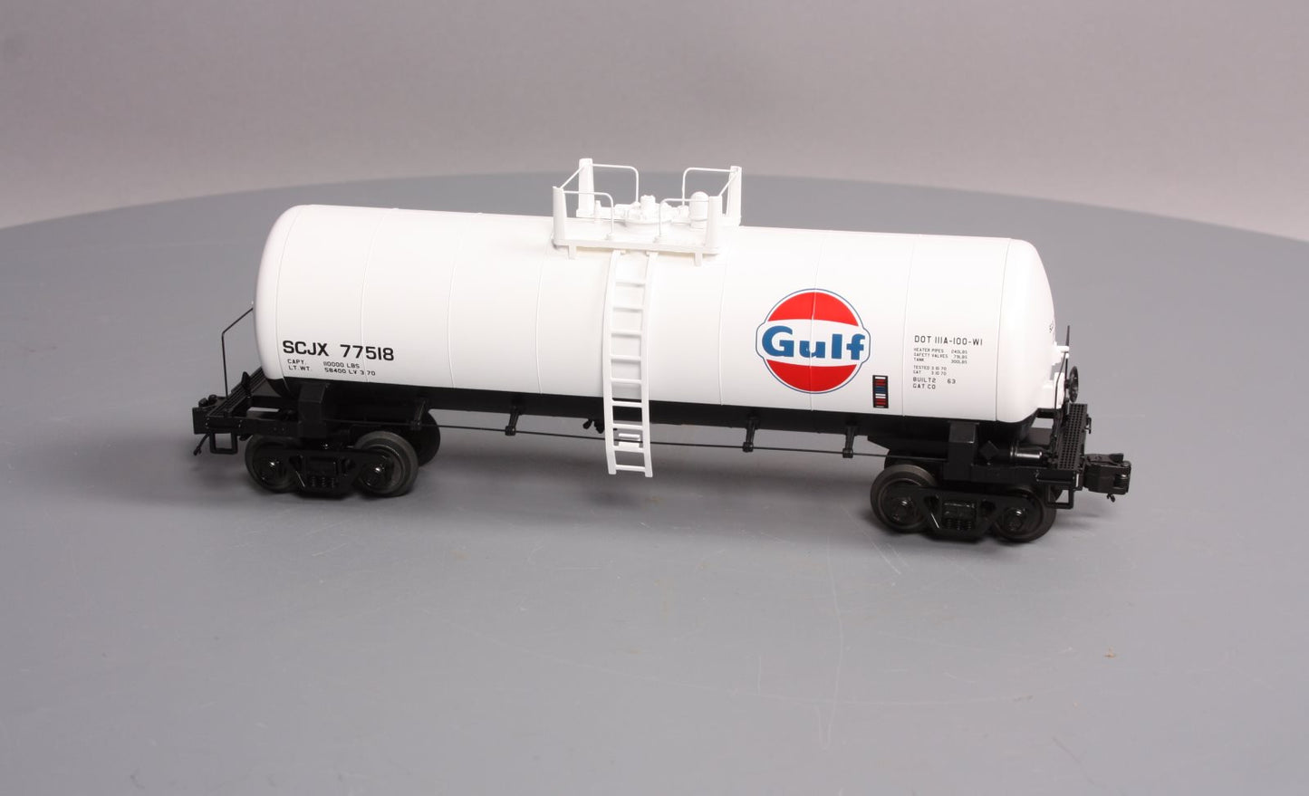 MTH 20-96235 O Gauge Gulf Tank Car #77518