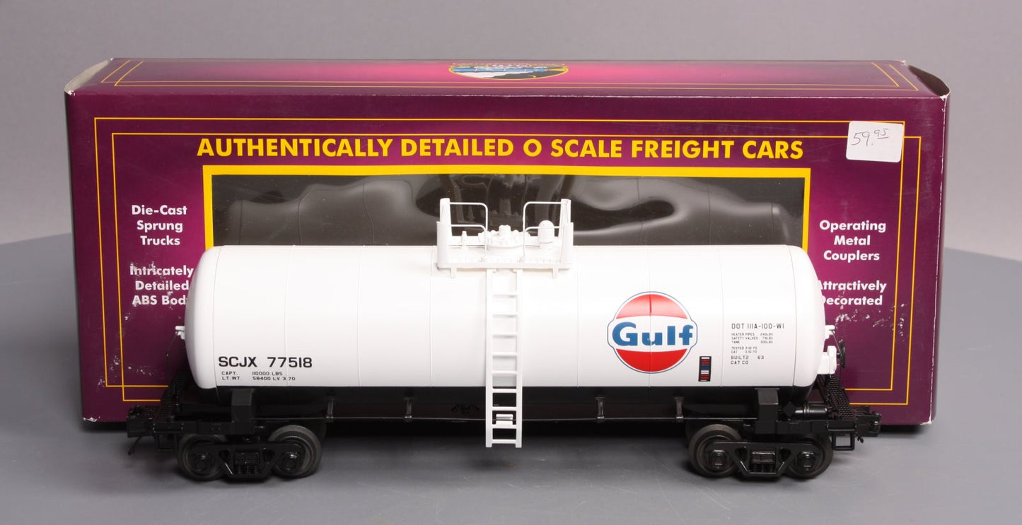 MTH 20-96235 O Gauge Gulf Tank Car #77518