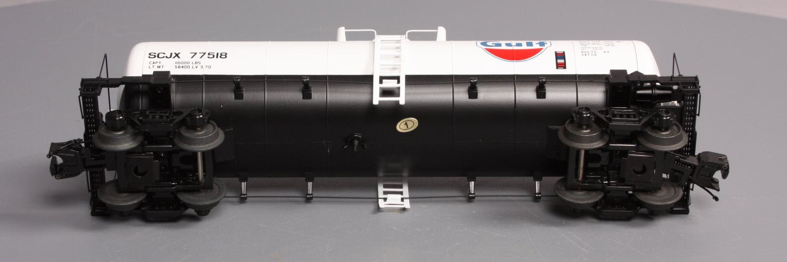 MTH 20-96235 O Gauge Gulf Tank Car #77518