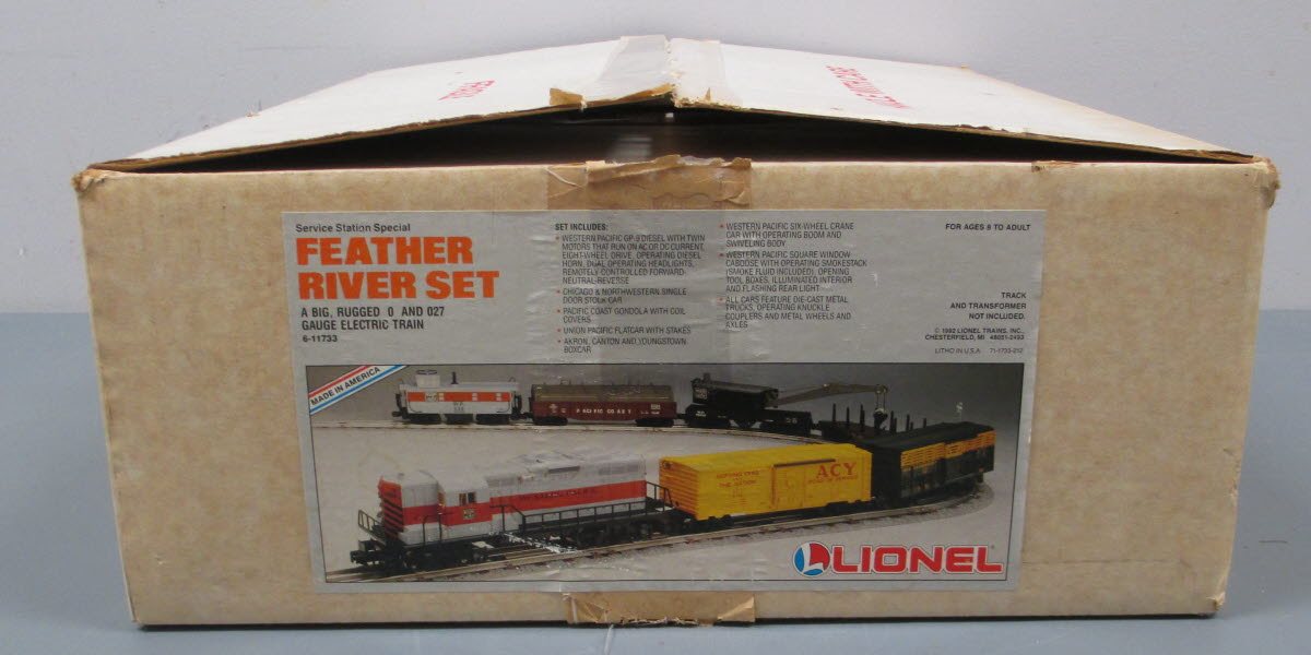 Lionel 6-11733 O Gauge Western Pacific Feather River Special Diesel Train Set NIB