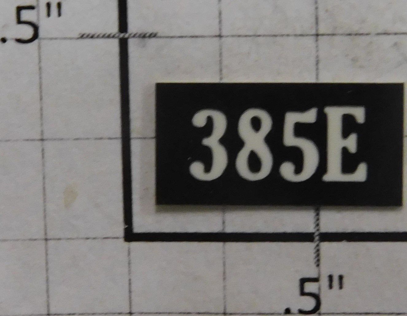 Lionel 385E-15 Number Board