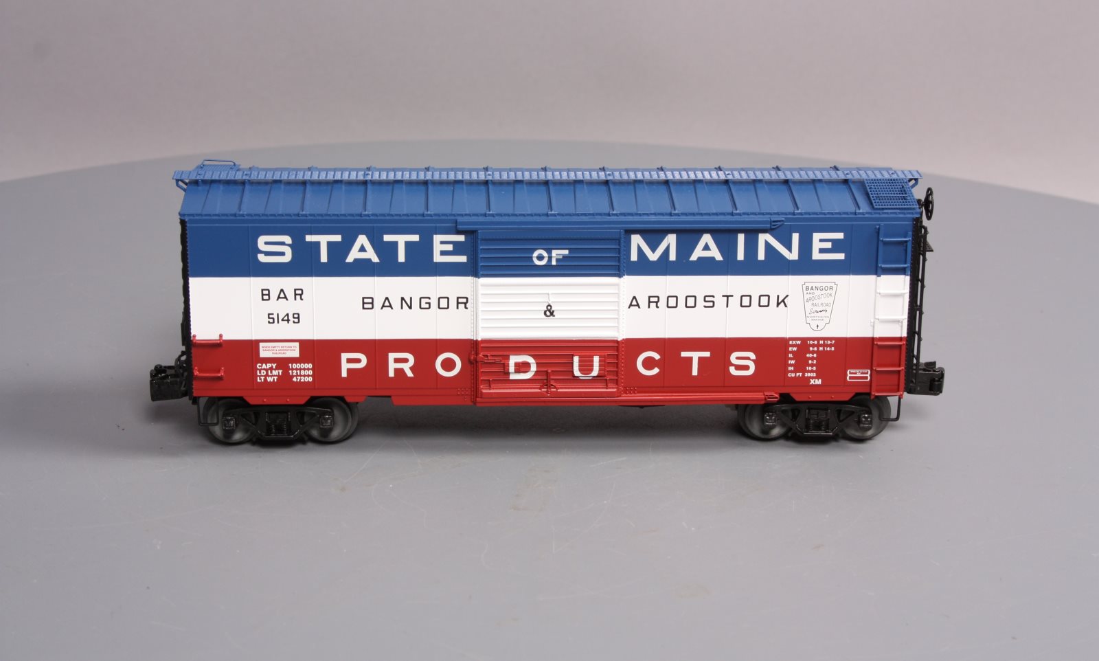 Lionel 6-83528 O Gauge Bangor & Aroostook State of Maine PS-1 Sound Boxcar #5149 EX/Box