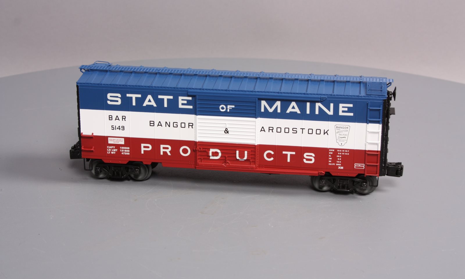 Lionel 6-83528 O Gauge Bangor & Aroostook State of Maine PS-1 Sound Boxcar #5149 EX/Box