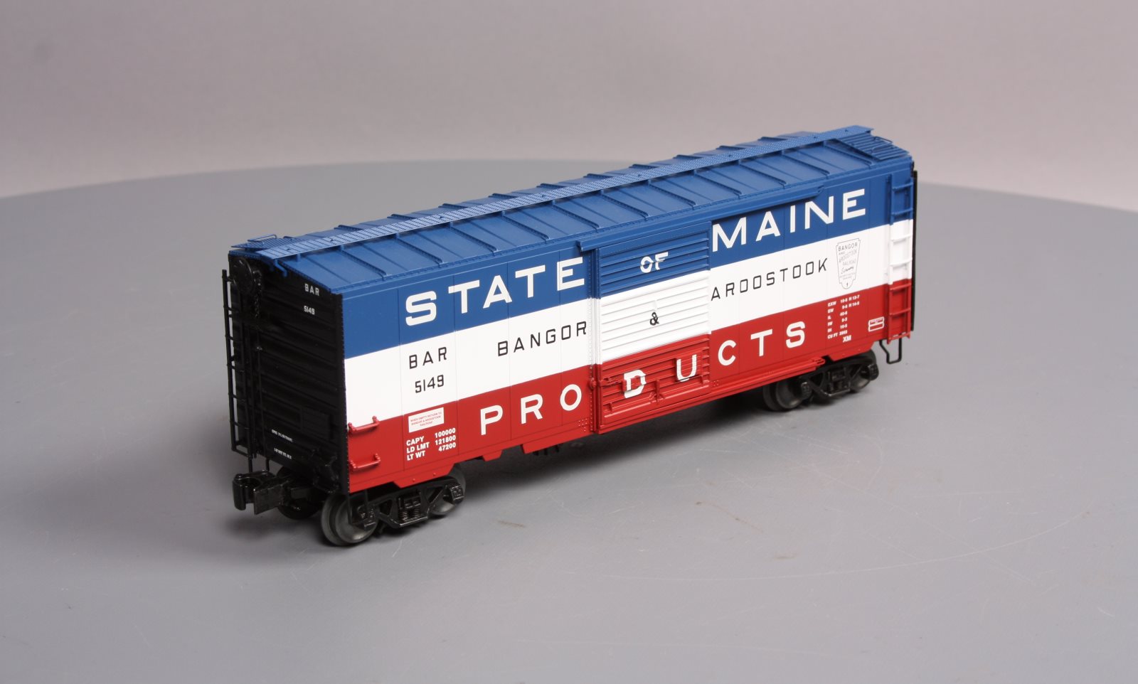 Lionel 6-83528 O Gauge Bangor & Aroostook State of Maine PS-1 Sound Boxcar #5149 EX/Box