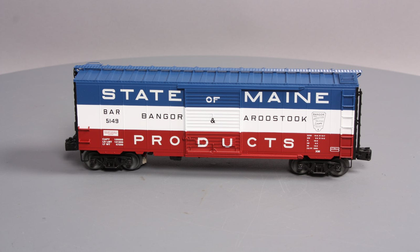 Lionel 6-83528 O Gauge Bangor & Aroostook State of Maine PS-1 Sound Boxcar #5149 EX/Box