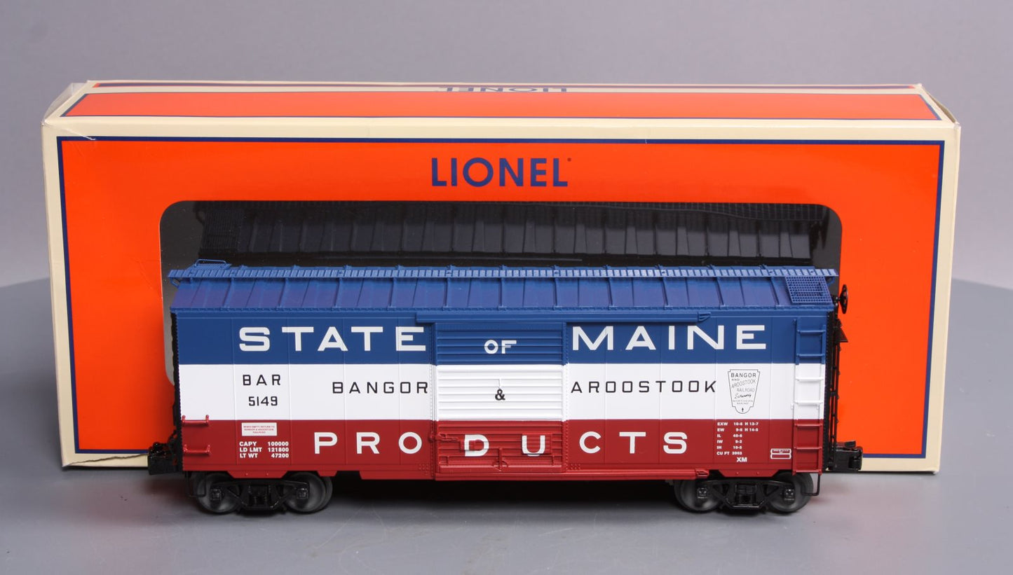 Lionel 6-83528 O Gauge Bangor & Aroostook State of Maine PS-1 Sound Boxcar #5149 EX/Box
