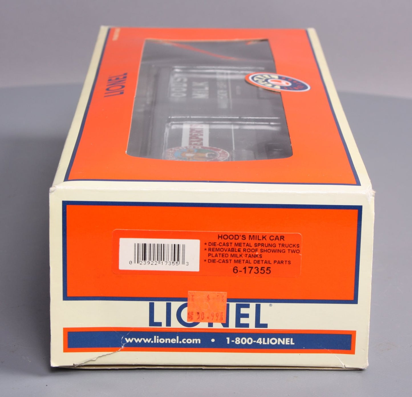 Lionel 6-17355 O Gauge Hood's Milk Car #550 NIB