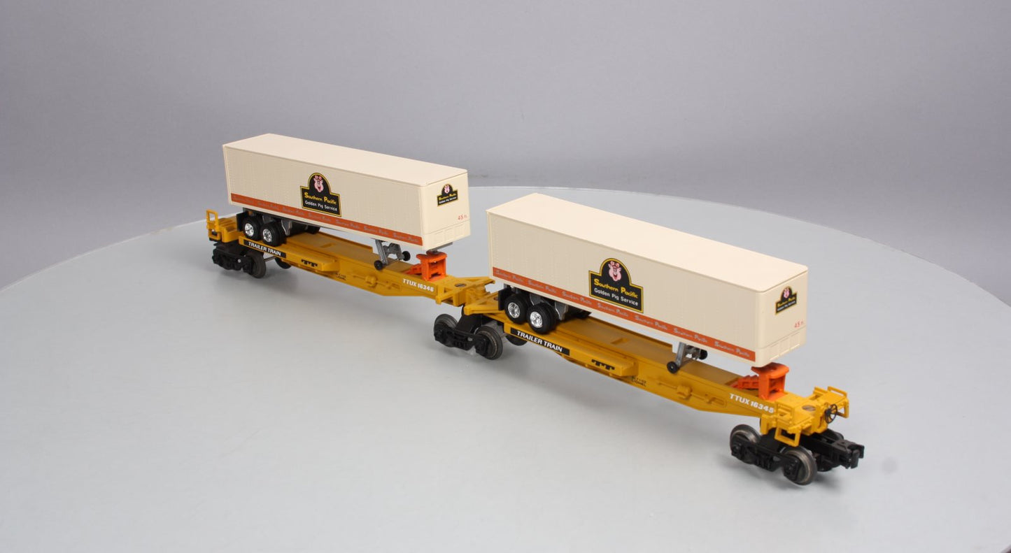 Lionel 6-16345 Southern Pacific TTUX Flatcar W/ Trailers NIB