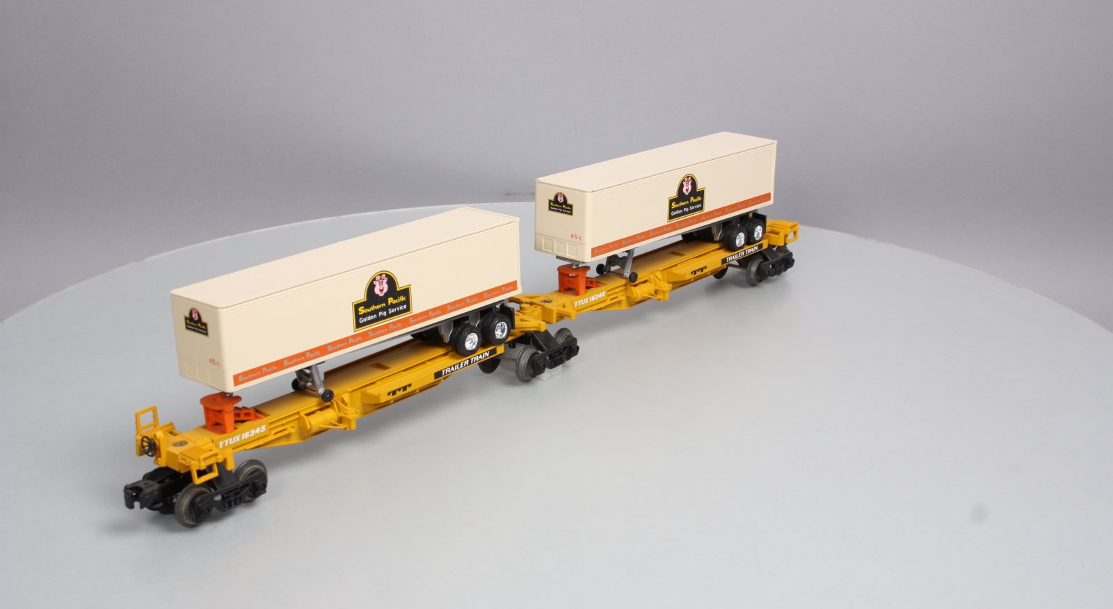 Lionel 6-16345 Southern Pacific TTUX Flatcar W/ Trailers NIB