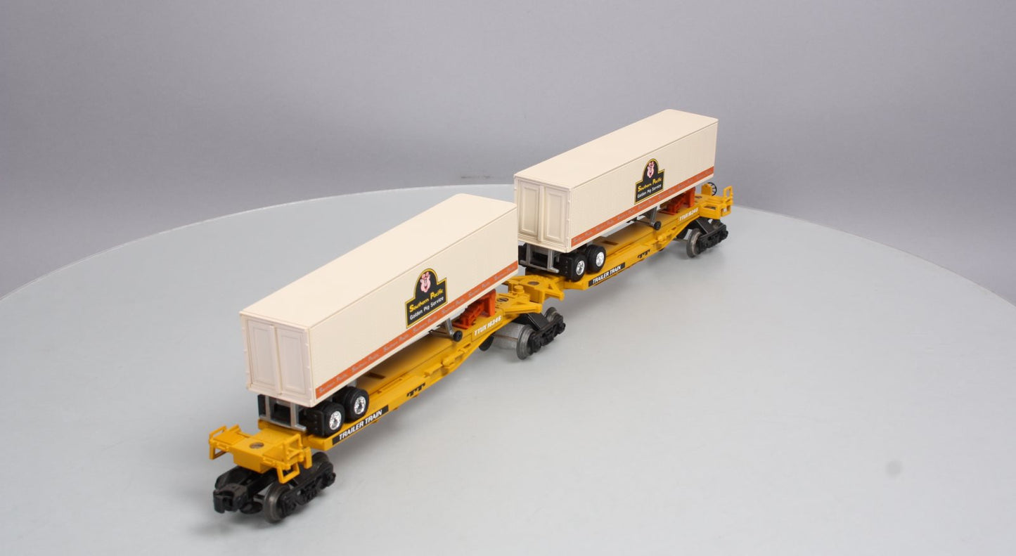 Lionel 6-16345 Southern Pacific TTUX Flatcar W/ Trailers NIB