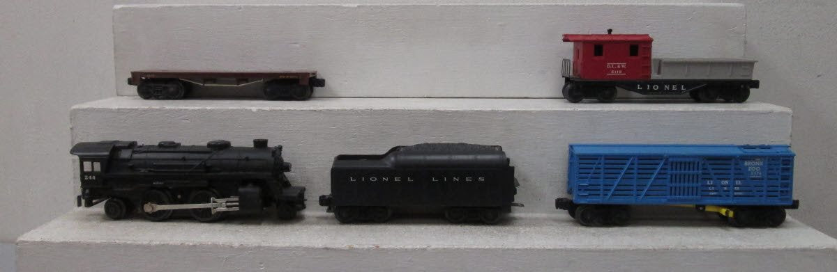 Lionel 1642 O 244 Circus Special Vintage Steam Freight Set #1130T,3376,6405,6119 EX/Box