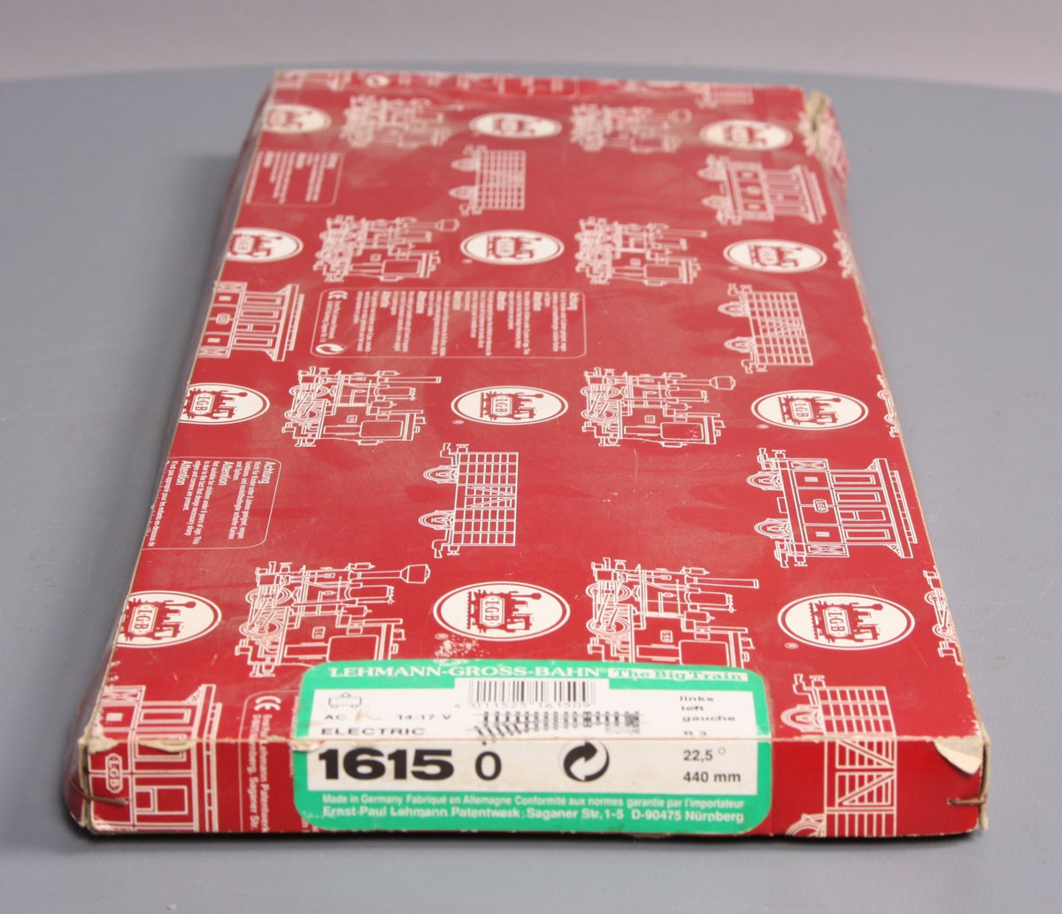 LGB 16150 G 22.5° R3 Left Hand Remote Electric Switch Turnout LN/Box