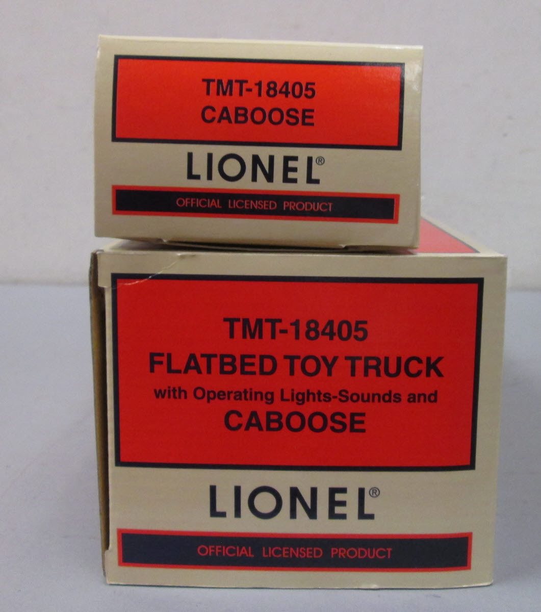 Lionel TMT-18405 O Gauge Flatbed Toy Truck with Operating Lights-Sound Caboose