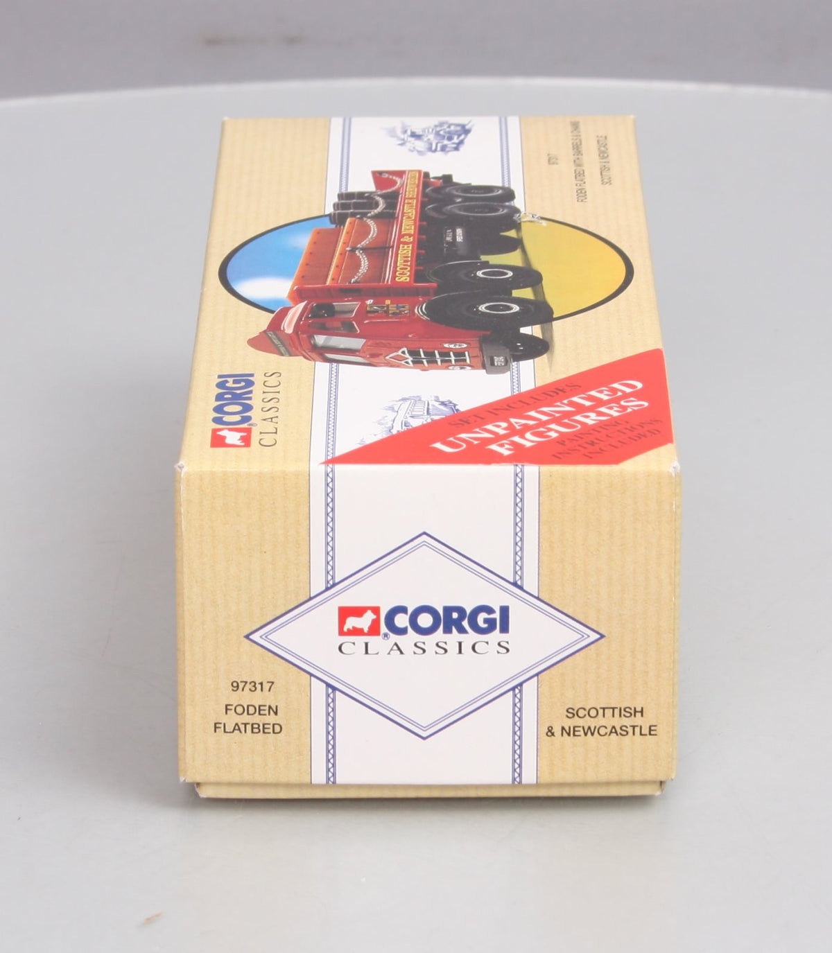 Corgi 97317 1:50 Scale Scottish & Newcastle Foden Flatbed W/Unpainted Figures
