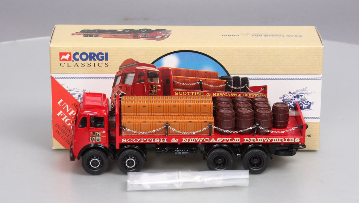 Corgi 97317 1:50 Scale Scottish & Newcastle Foden Flatbed W/Unpainted Figures