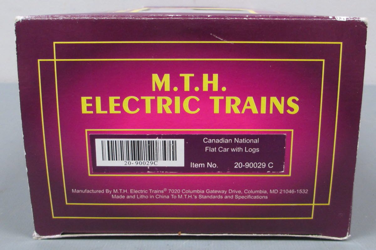 MTH 20-90029C O Canadian National Flatcar w/ Logs #681019 LN/Box