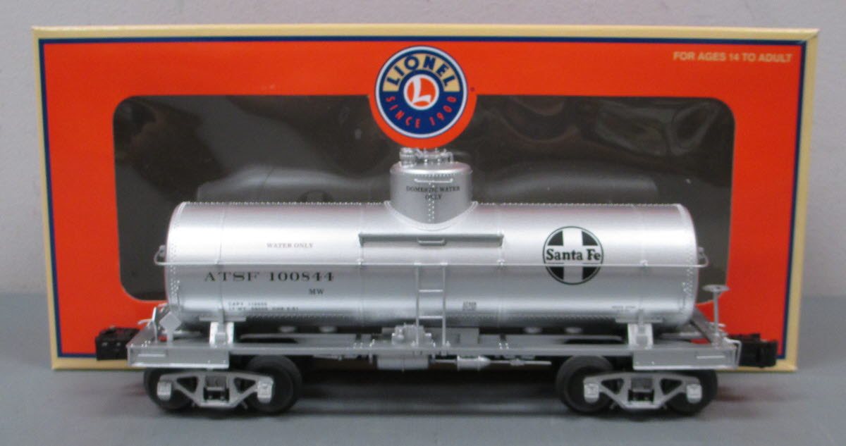 Lionel 6-27409 O Santa Fe 8000 Gallon Water Tank Car #100844