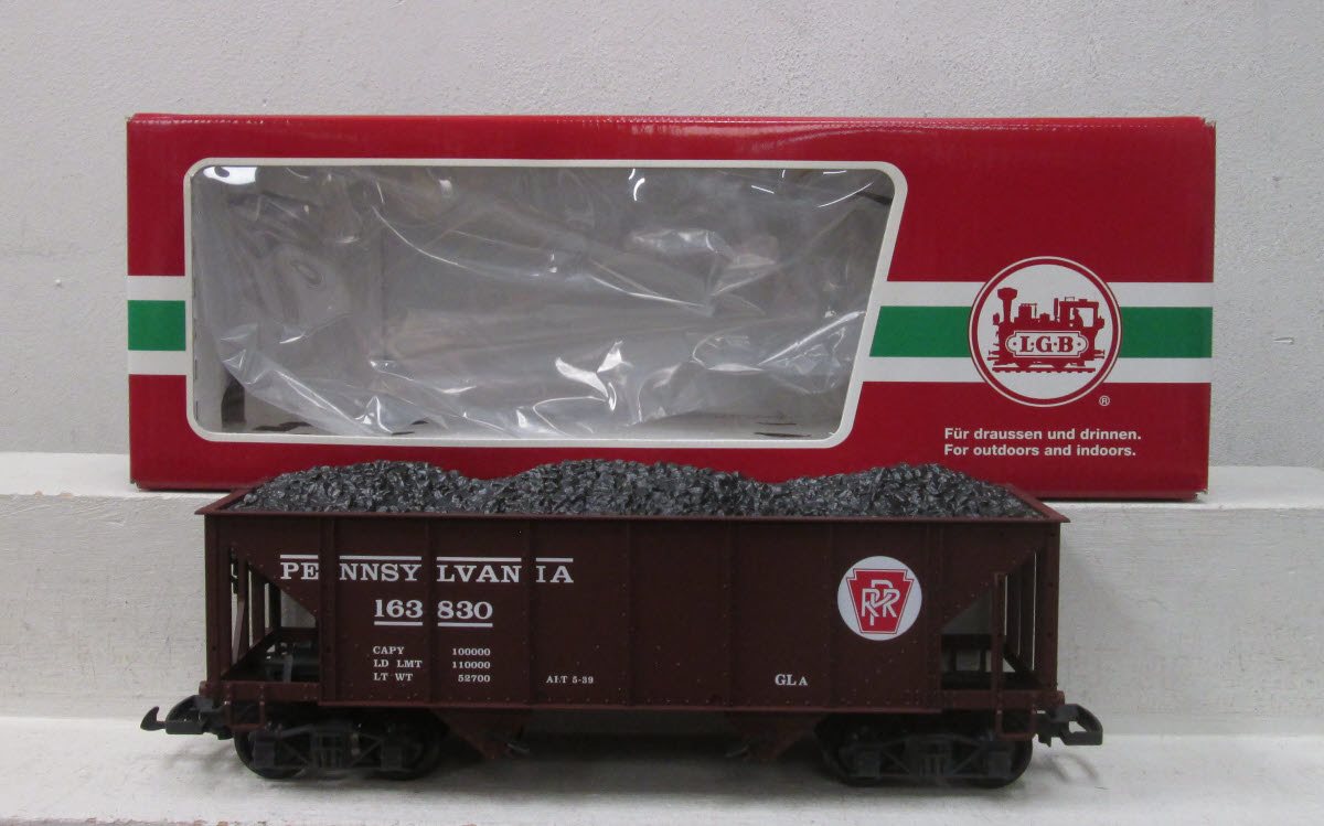 LGB 44763 G Scale Pennsylvania Hopper Car #163830 LN/Box
