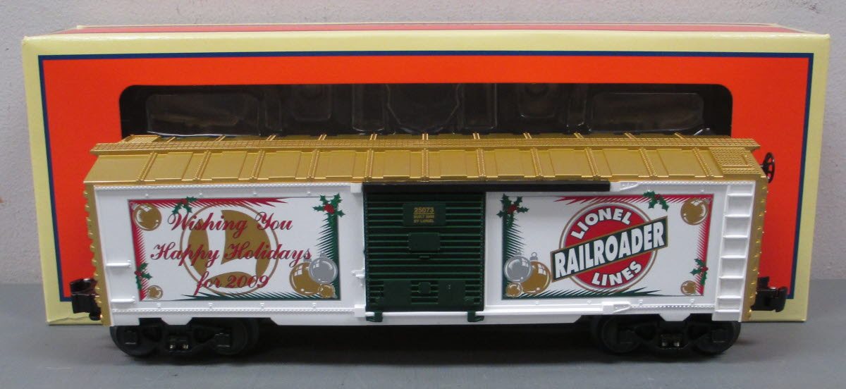 Lionel 6-25073 O Gauge 2009 LRRC Christmas Boxcar LN/Box