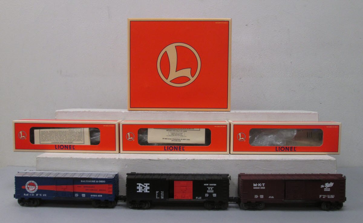 Lionel 6-19292 O Gauge B&O 6464 Boxcar Series Vl (Set of 3) LN/Box