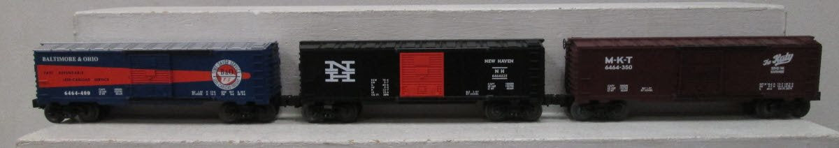 Lionel 6-19292 O Gauge B&O 6464 Boxcar Series Vl (Set of 3) NIB
