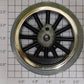 Lionel 390-42 Black Spoked 2-1/2" Std. Steam Loco Plain Wheel Fits 384E