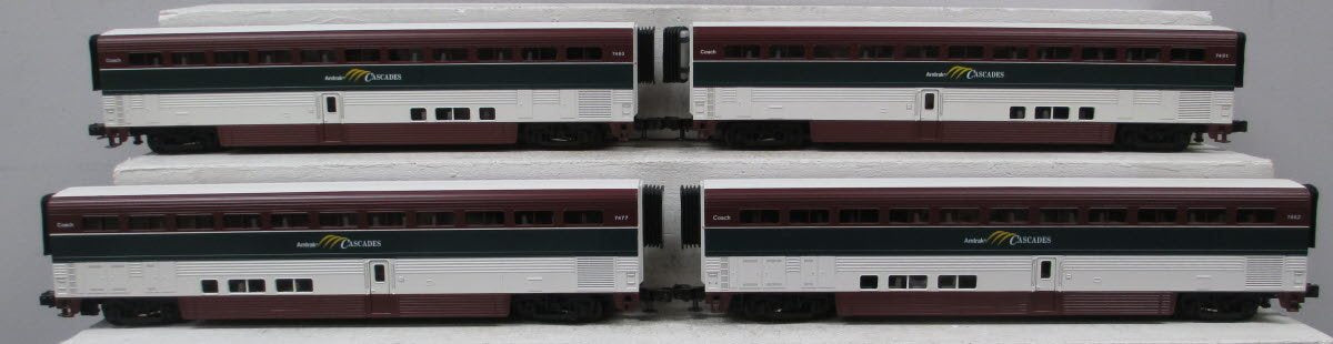 MTH 20-6578 O Amtrak Northwest SuperLiner Passenger Car Set (Set of 4) LN/Box